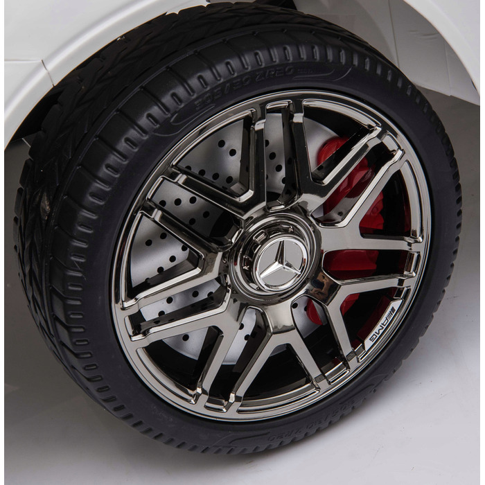 Дитячий електромобіль Mercedes GLC 63S 4x4 з пультом керування, м'якими колесами EVA, шкіряним сидінням та USB