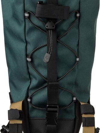 Велосипедна сумка-сідло AGU Seat-Pack, сідло для байкпакінгу 10 л, водовідштовхувальне, світловідбиваюче, легке збирання, 100 перероблений поліестер - (зелений)