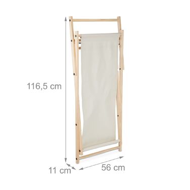 Розслаблюючий шезлонг Relaxdays з дерева, складаний