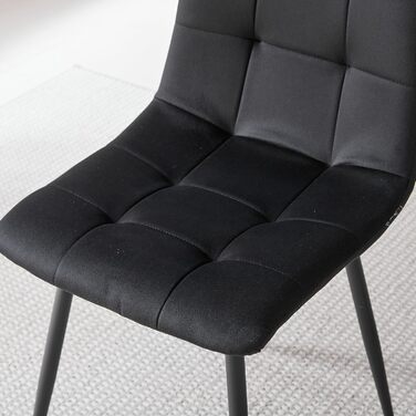 Обідній комплект на 5 персон: круглий стіл 100 см + 4 стільці (голландський флізелін), для кухні, вітальні, балкону, ресторану, офісу (темне дерево + чорний колір)