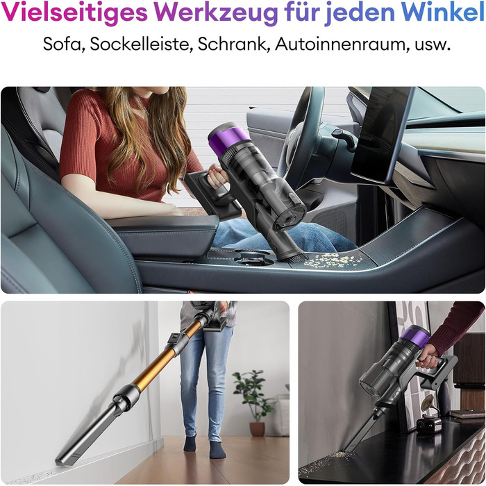 Бездротовий акумуляторний пилосос Ultenic U20: 55000Pa, 600W, 60хв, GreenEye, антинамотування, для твердих поверхонь та килимів