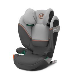 Дитяче автокрісло CYBEX Gold Solution S2 i-Fix, Для автомобілів з ISOFIX і без, 100 - 150 см, Приблизно від 3 до 12 років (15 - 50 кг), (Lava Grey, Country Collection, Single)