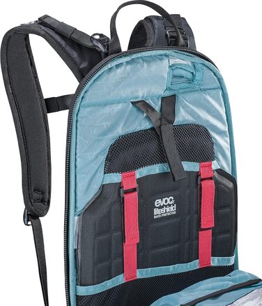 Рюкзак EVOC FR PRO 20l Protector Backpack Daypack (інтегрований протектор для спини, LITESHIELD SYSTEM, кріплення системи гідратації, лавинний відсік, тримач для лиж та сноуборду, розмір S, M/L, XL) (Бензинова глина, S)