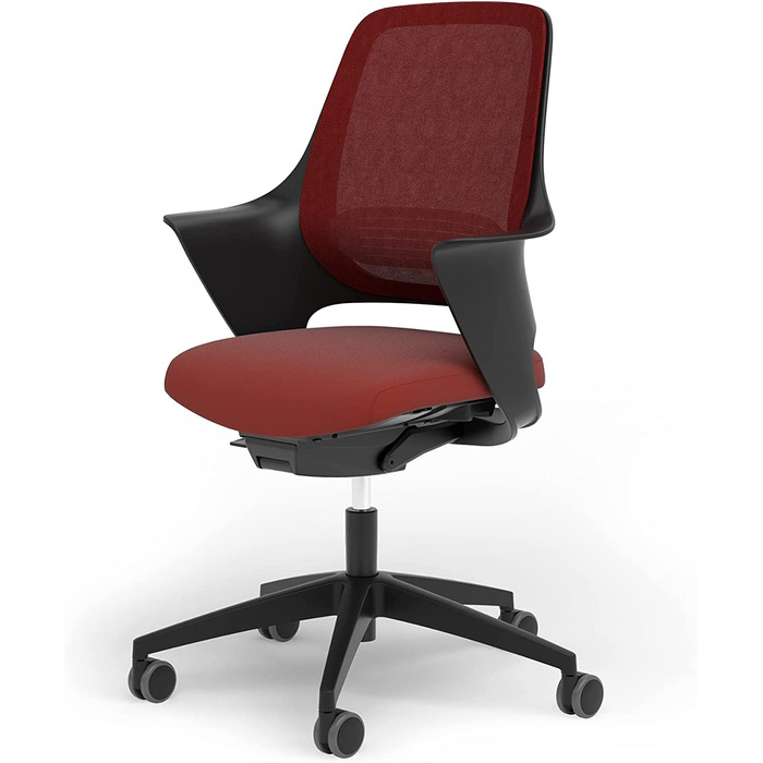 Ergotopia WellBack: Ергономічне крісло для офісу та дому, Made in Germany, з підтримкою попереку та синхромеханікою, білий каркас, сірий колір