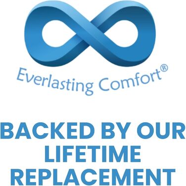 Подушка для сидіння Everlasting Comfort Gel – ергономічна подушка для підтримки куприка, для здорової постави та проти болю в спині (Чорний)