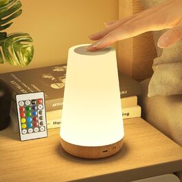 Світлодіодний приліжковий світильник Touch Dimmable USB, 13 кольорів, таймер, пульт дистанційного керування, бездротовий (1)