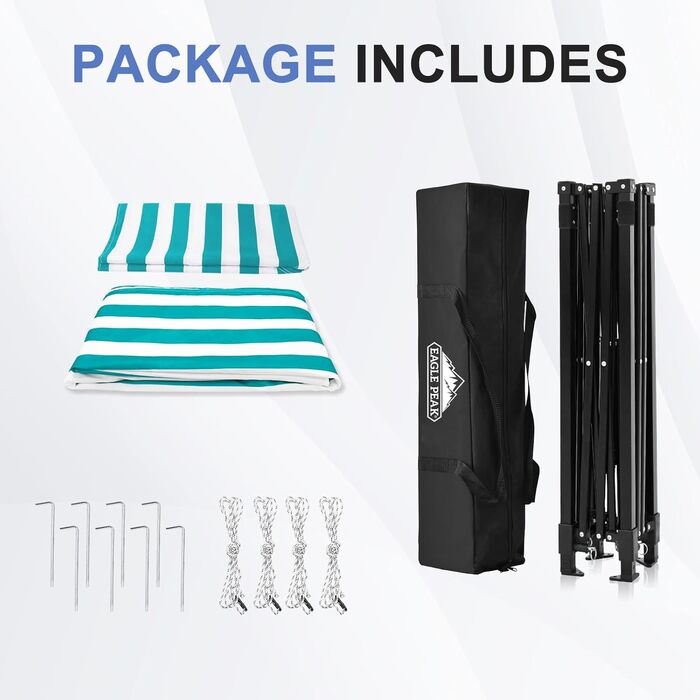 Розкладана переодягальня EAGLE PEAK Flex Ultra Compact - 1,2 x 1,2 м, для басейну, фотосесій, кемпінгу, біла