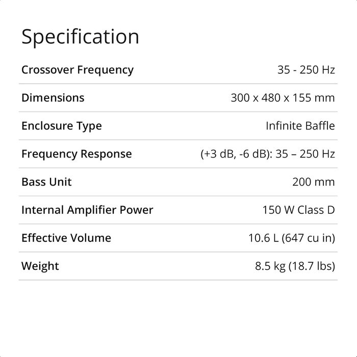 Акустика Сабвуфер 3060S Graphite