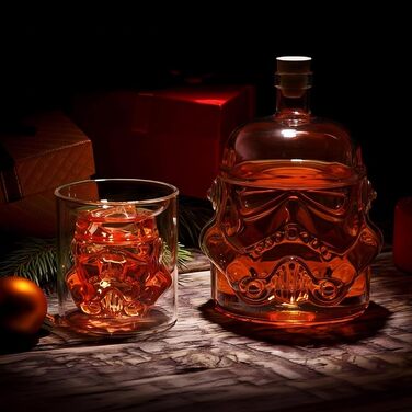 Набір для віскі: декантик, келихи та щітка для чищення. 750 мл
