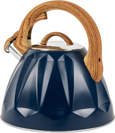 Чайник для води Karl Hausmann Induktion 3L з автоматичним свистком - нержавіюча сталь, сумісний з індукційними, газовими та електричними плитами