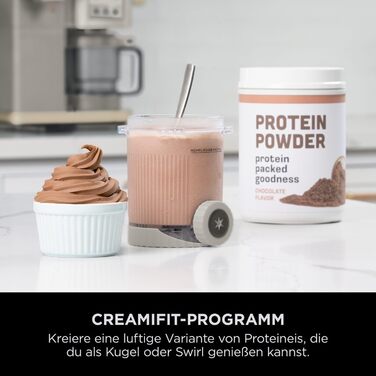 Ninja CREAMi Ice Cream Maker Stone Gold NC701EUSTGD: 13 функцій, 2 контейнери для морозива, сорбету, шейків