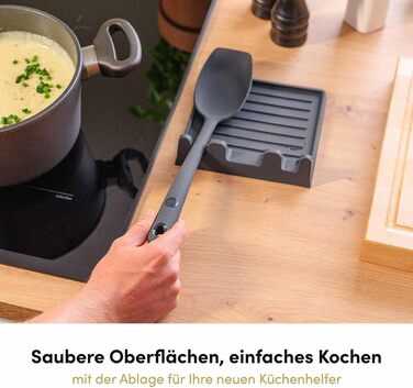 Набір кухонних аксесуарів Hoffmann Küchenhelfer-Set, 16 предметів, антрацит, силікон, нержавіюча сталь, для кухні