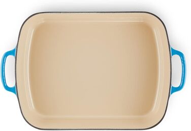 Сковорода Le Creuset Signature чавунна прямокутна, 4.9 л, 33 см, Azure (підходить для всіх плит, включаючи індукційну)