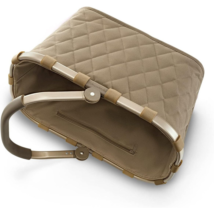 Сумка-шопер Reisenthel Carry Bag Frame Rhombus Olive – велика містка сумка з внутрішньою кишенею, водонепроникний дизайн