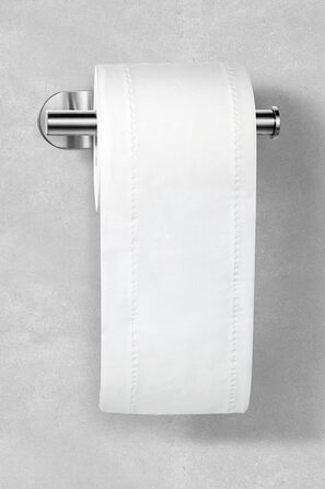 Тримач для туалетного паперу без свердління - Тримач для тримача туалетного паперу Тримач для туалетного паперу Тримач рулону Самоклеючий настінний унітаз (нержавіюча сталь (матова))