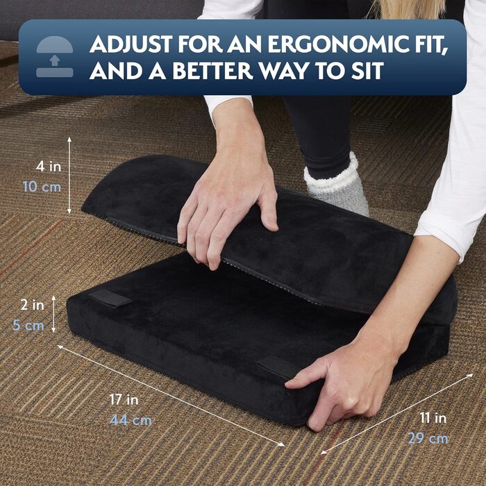 Підставка для ніг під стіл Sky Solutions – Memory Foam, ергономічна, регульована, для дому та офісу