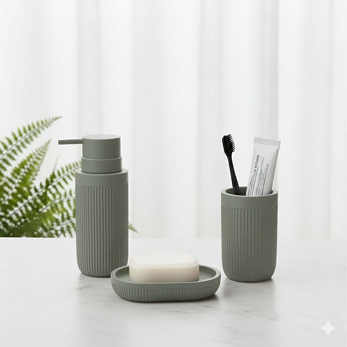 Набір аксесуарів для ванної Relaxdays (3 шт.)