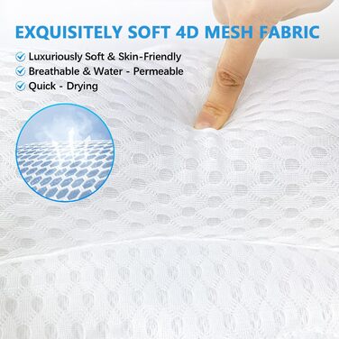 Підголовник для ванни REEZEIVI з 6 присосками (білий)