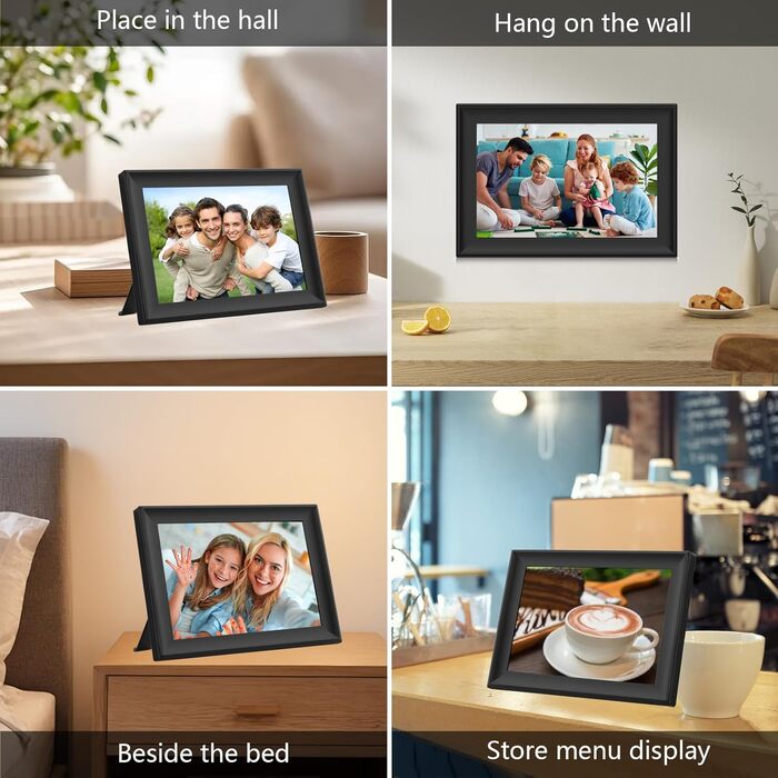 Цифровий фоторамка з Wi-Fi, 10.1 дюйма, сенсорний екран, 32GB, автоповорот, Frameo WiFi 02