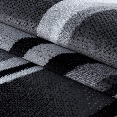 Ліжко SIMPEX оточує спальню 3-компонентний килим з коротким ворсом чорний набір ліжок 2x80x150 80x300 - килим для спальні 3-компонентний бігун екстра м'який екстра пухнастий приліжковий килим Hal набір бігунів Kilim 2x80x150 80x300 чорного кольору