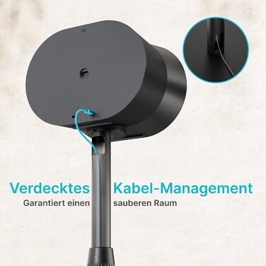 Підставка для колонок PEGZONE, сумісна з SONOS Era 300/100, регульована висота, з кабельною організацією, чорна, 2 шт.