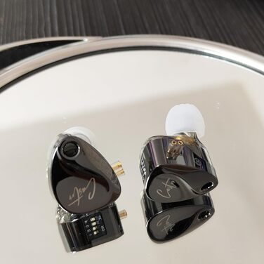 Вушний монітор keephifi KZ Castor IEM 2DD, дротовий HiFi, Bass Edition, 2-pin, Чорний