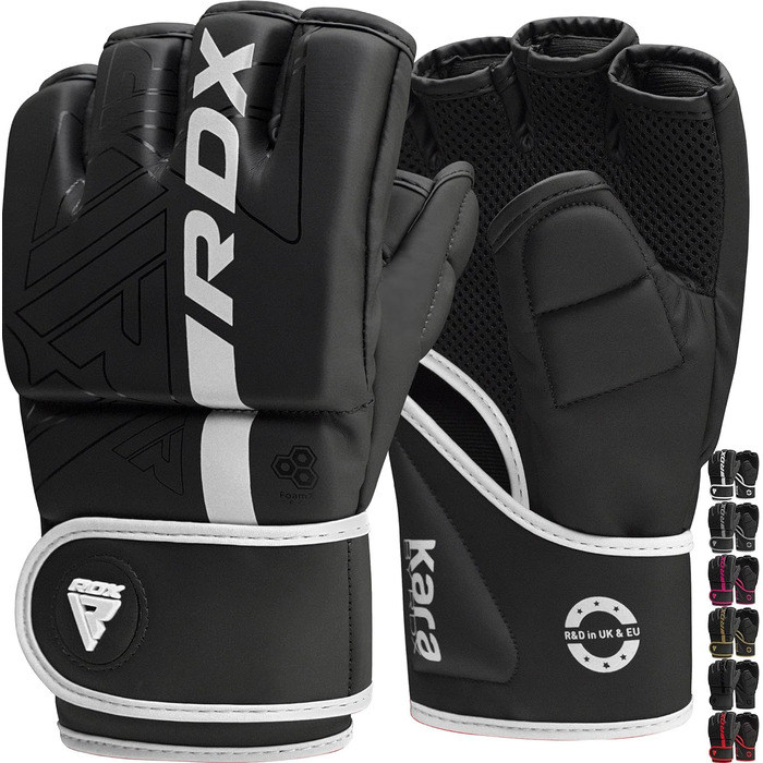 Професійні рукавички для ММА, Кара-Майя хід, спаринг-грейпінг, кікбоксинг, муай-тай, боксерські рукавички (білі, XL)