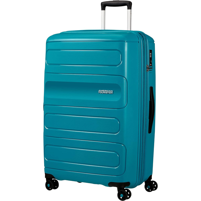 Валіза та візки American Tourister Sunside, L (77 см - 106/118 л) бірюзовий (повністю бірюзовий)