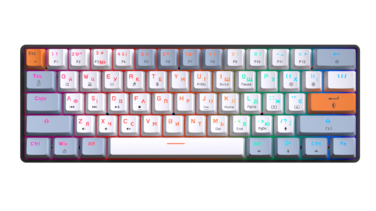 Дротова механічна клавіатура GamePro MK130R (Red) з Hot-Swap RGB Black