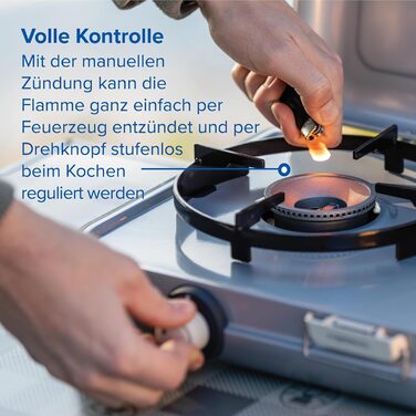 Газовий набір для кемпінгу Campingaz Kitchen 2 | 2-конфортний газовий нагрівач з потужністю 4000 Вт | для кемпінгу та подорожей | сумісний з CV 470 та R-Zylinder