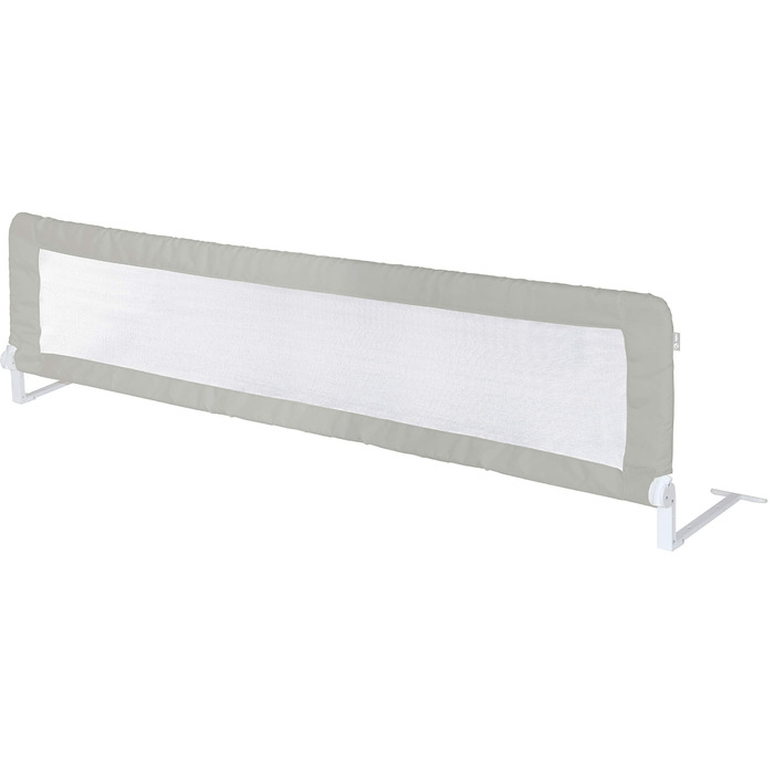 Захисний бортик для ліжка Roba Klipp-Klapp 150x40 см (Сірий) - складаний бортик від випадання для немовлят та дітей, висота 50 см