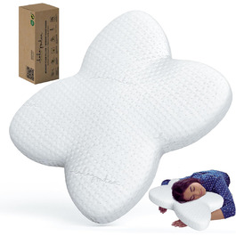 Бокова подушка для сну - Піна з пам'яттю - Ергономічна подушка для підтримки шиї - Подушка для сну - Подушка для сну для живота