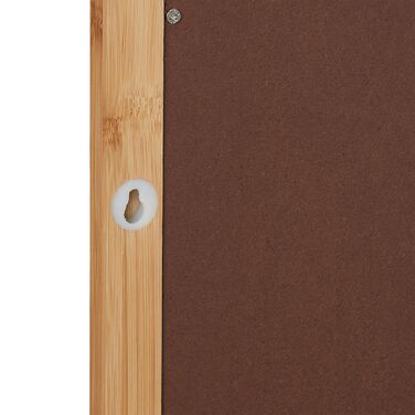 Дзеркало для стіни Relaxdays з бамбуковою полицею