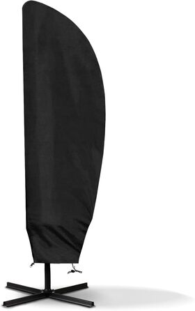 Чохол для парасольки/зонту великого розміру (2-4 м), чорний. Захист від сонця, вітру та снігу. Розміри: 205 x 25/57/48 см