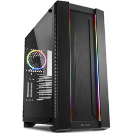 Корпус для ПК Sharkoon Elite Shark CA200M, ARGB, 8-кратне RGB-керування, підтримка класичного та вертикального монтажу відеокарти
