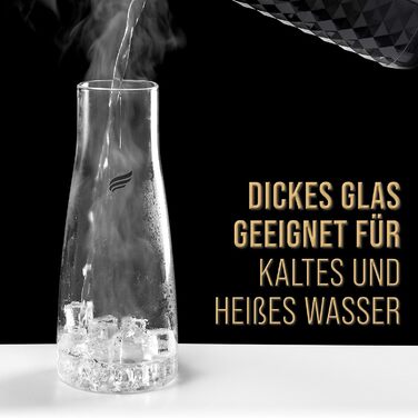 Скляна джезва Moritz 1,5 л з нержавіючої сталі та вставкою для фруктів - преміум якість