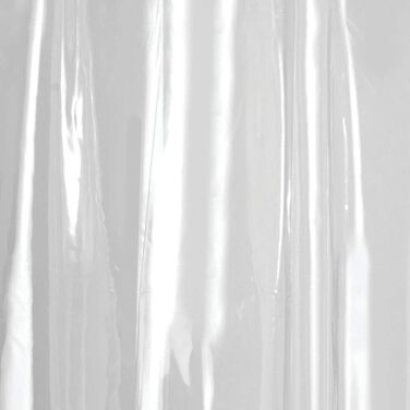 Шторка для душу iDesign, водонепроникна, довга, 183x213 см, прозора