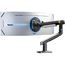 Кріплення для монітора NB Ergonomic Gaming, для широких моніторів 27-50 дюймів, навантаження до 18 кг, VESA 75/100 мм, Gun Black