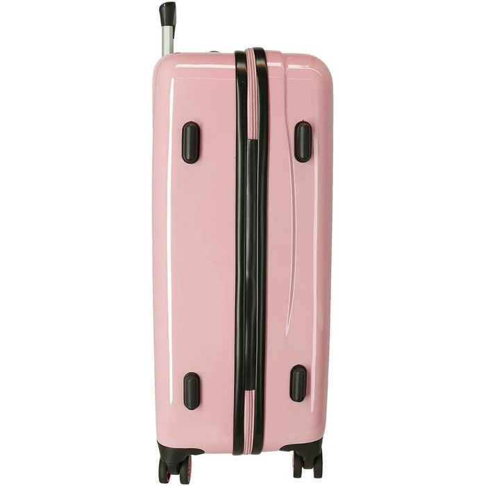 Візок для кабіни Disney Mickey Outline рожевий 38x55x20 см Жорсткий бічний кодовий замок з ABS 34 л 2 кг 4 колеса Подвійна ручна поклажа (середня валіза)
