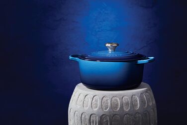 Каструля чавунна Le Creuset Signature, 4,2 л, 26 см, Лазурна, для всіх типів плит включаючи індукційну