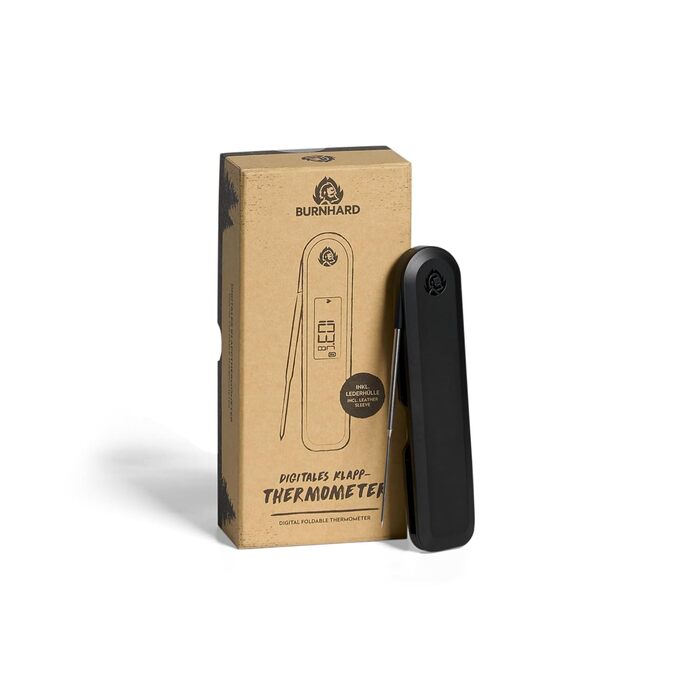 Термометр для гриля та м'яса BURNHARD Einstich складний, USB, з LED-дисплеєм, 1.5 мм