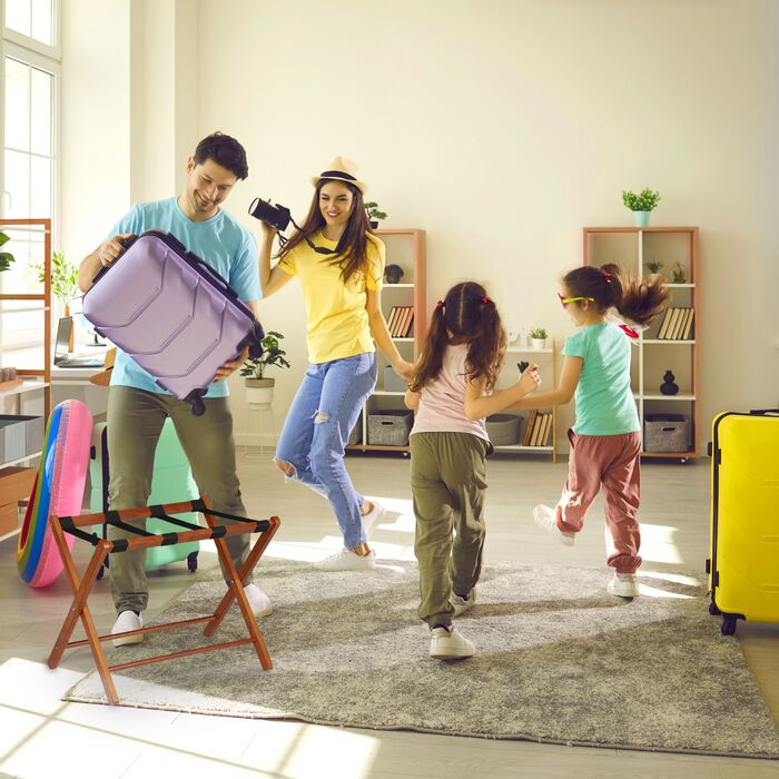 Підставка для валізи Relaxdays дерев'яна, складна