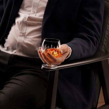 Склянка для коньяку та бренді Wicklow 250 мл – склянка-сніфтер з безсвинцевого кришталю з важким дном та подарунковою упаковкою