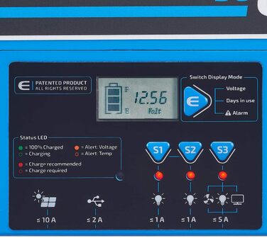 Акумулятор  12V 115Ah, з ШІМ-контролером, РК-дисплеєм, VRLA, для сонячних систем, човнів, караванів