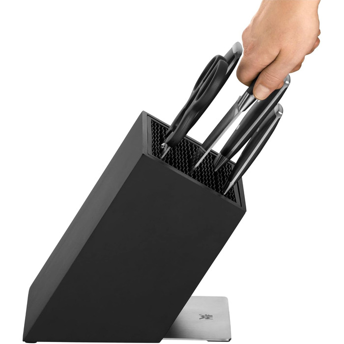 Набір кухонних ножів WMF Grand Class 6 предметів з підставкою, Made in Germany, з бамбуковою підставкою, нержавіюча сталь