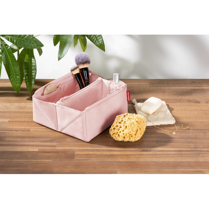 Сумка-органайзер Reisenthel Fold Case Boxy Cosmetic Case - Косметичка для подорожей з великим об'ємом. 2 кишені всередині для організації (Twist Blush)