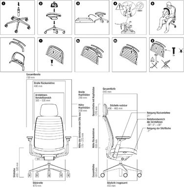 Офісний стілець Steelcase Series 2 з підтримкою спини LiveBack, 4D підлокітники, регульована підголівник, колір Трюфель