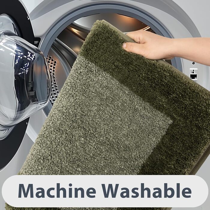 Килимок для ванної кімнати з антиковзаючим покриттям, 50 x 76 см, колір шалфейний