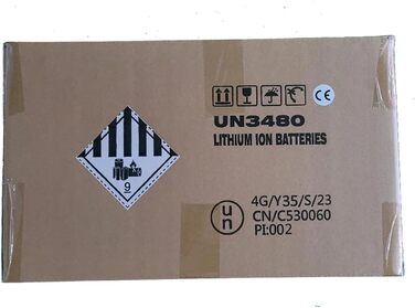 Літієва батарея PacPow LiFePO4 200Ah 12V, 200A BMS, 5000 циклів, 2560 Вт, 10 років, для автофургонів, сонячна, морська