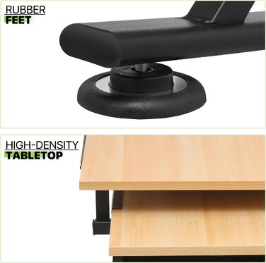 Набір мольбертів Magshion: регульований стіл для художника з нахиленою дерев'яною столешницею, ящиками та стільцем. Підходить для дому, офісу та школи (білий/чорний)